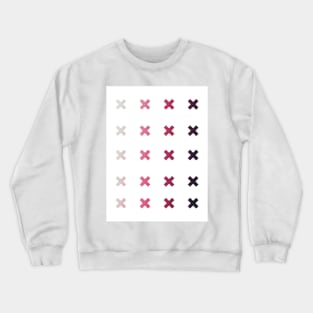 Grey to Maroon Colour Gradient X Artwork Crewneck Sweatshirt